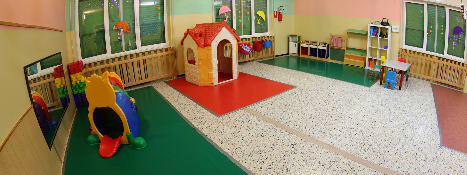 Interior of a Modular Daycare Building