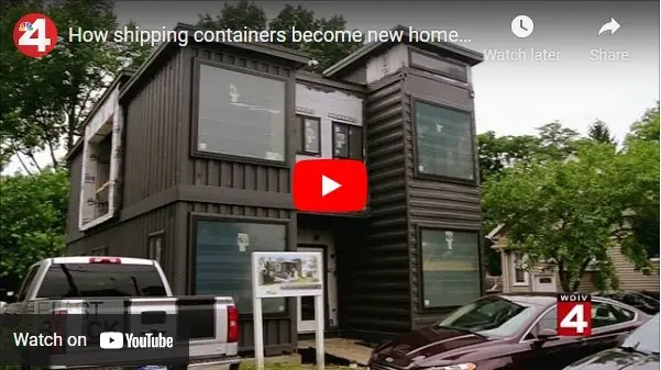 Shipping container building video