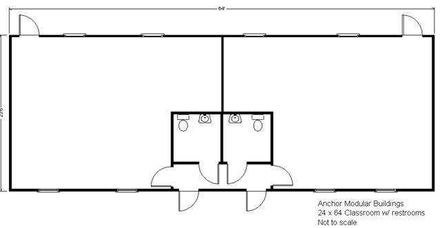 24x60wbathrooms1 iModular A bathroom floor plan