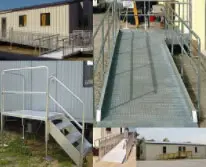 Handicapaccessrampandstepsformodularbuilding iModular Handicap access ramps