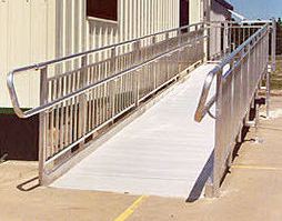 A wheelchair ramp