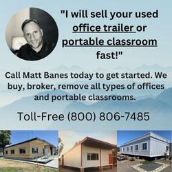 sell your used office trailer or portable classroom in California