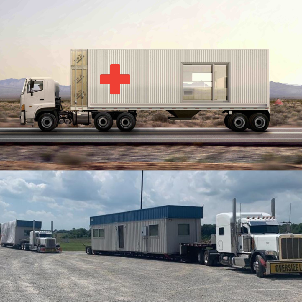 During an emergency mobile offices and modular buildings can be delivered quickly. 
