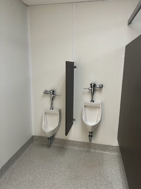 Used 24' x 60' modular locker room building for sale – urinals Used 24' x 60' modular locker room building for sale – urinals